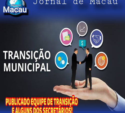 PUBLICADA A EQUIPE DE TRADIÇÃO DA PREFEITURA DE MACAU