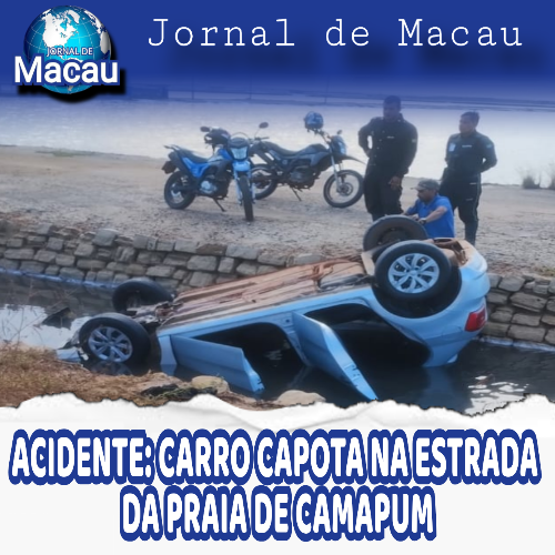 CARRO CAPOTA NA ESTRADA DA PRAIA DE CAMAPUM